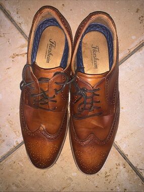 Florsheim Tan Leather Wingtip Oxfords